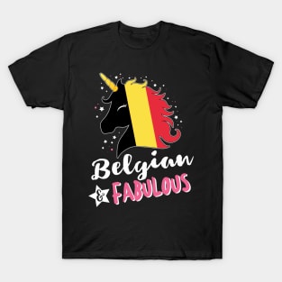 Belgian & Fabulous Unicorn T-Shirt